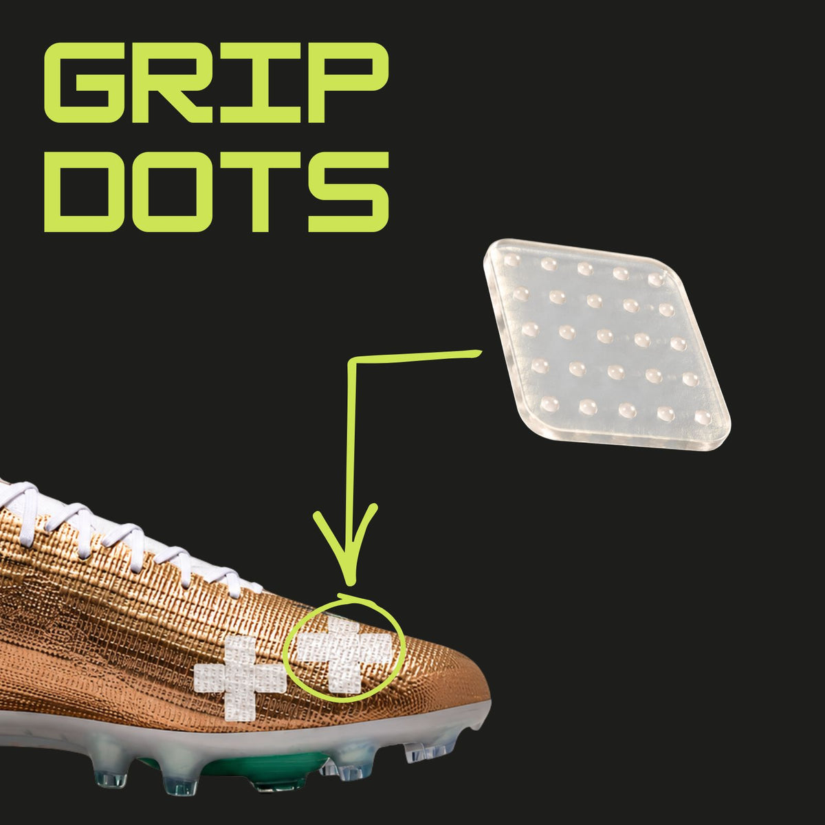 Soccer Cleat Accessories – Peel & Stick Grip Dots (SAMPLE)